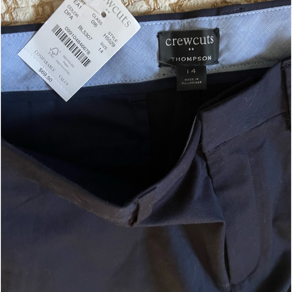 Boys jcrew pants nwt size 14